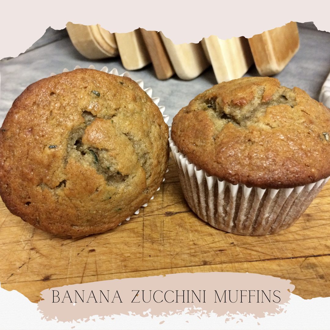 The Best Banana Zucchini Muffins