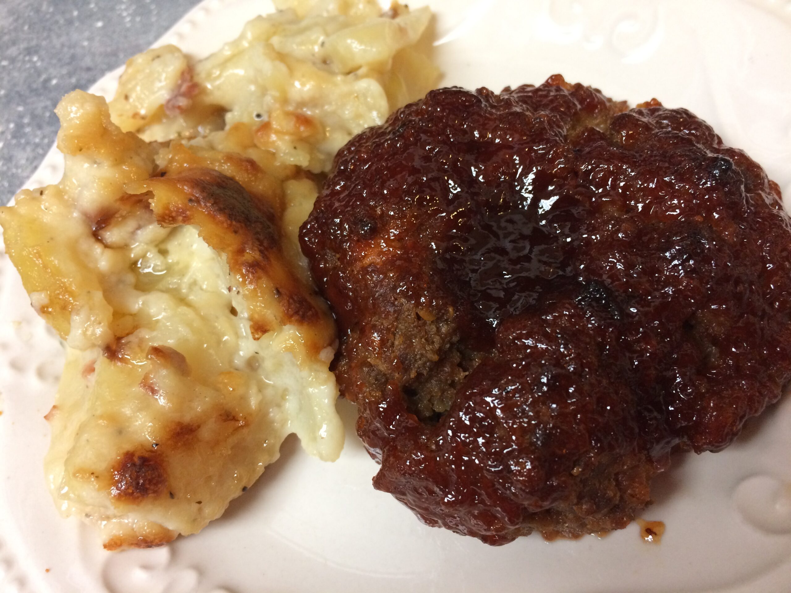 Mini BBQ Bacon Cheddar Meatloaf